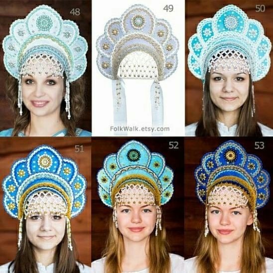 ​Красивые кокошники