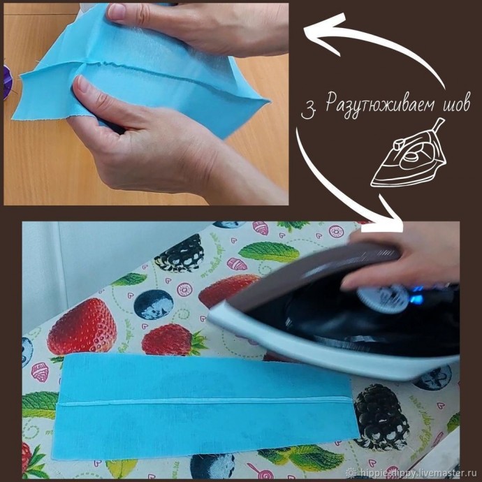 Двойной французский шов для тонких и прозрачных тканей