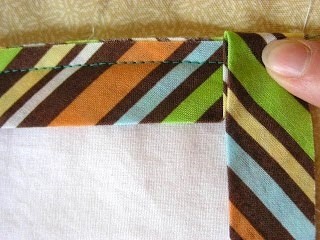 Обработка угла косой бейкой