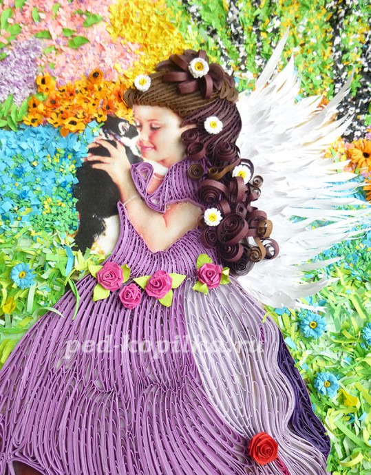 Картина в технике квиллинг: мастер-класс