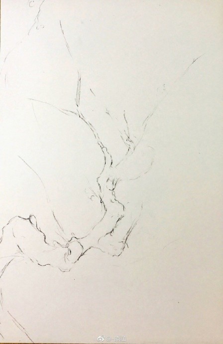 Урок рисования акварелью "Цветущее дерево"