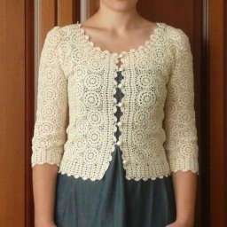 Нарядная ажурная кофточка