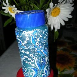 Роспись баночек акриловыми красками