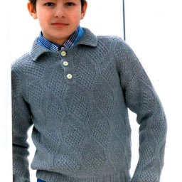 Пуловер-поло для мальчика