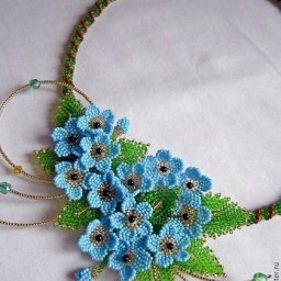 ​Незабываемые незабудки из бисера