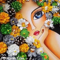 Объемные портреты из шишек