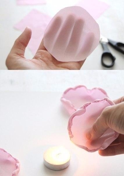 Пионы из шифона