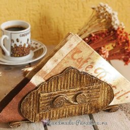 ​Плетение салфетницы из газетных трубочек