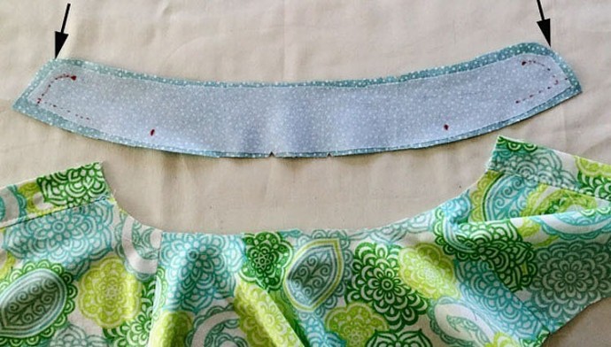 Простое вшивание рубашечного воротника