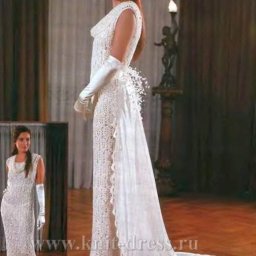 ​Свадебное платье крючком