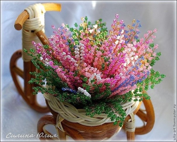 Вереск из бисера