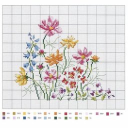 Вышиваем полевые цветочки