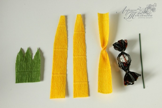 Бутон с достающейся конфеткой: мастер-класс