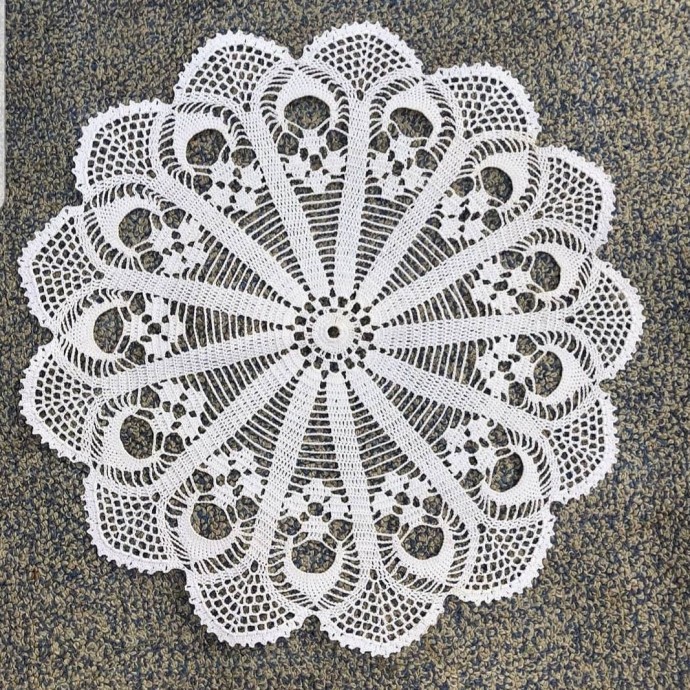 Чудесная подборка салфеток крючком