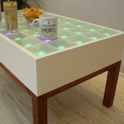 Кофейный столик с подсветкой своими руками