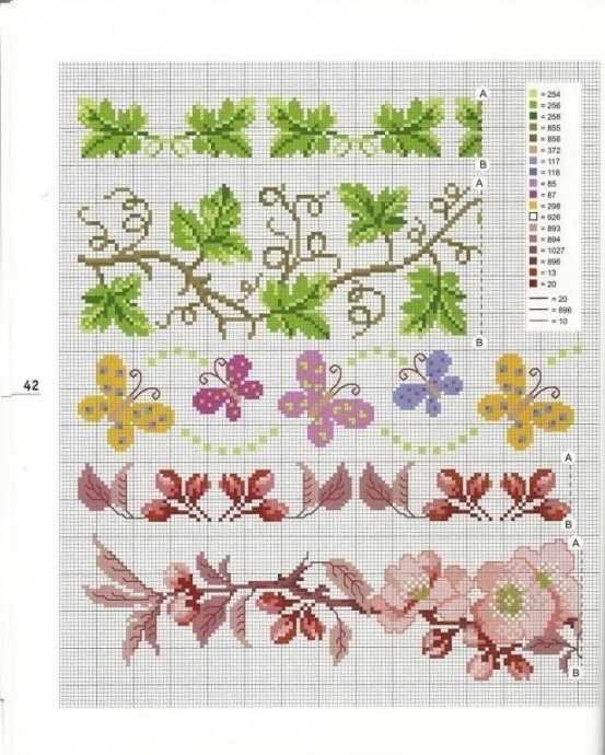 Узоры для вышивки скатертей и салфеток Узоры для вышивки скатертей и салфеток