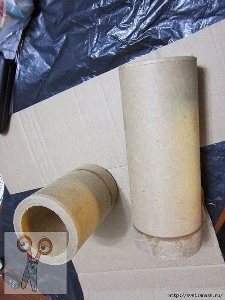 ​Декоративная картонная ваза для искусственных цветов