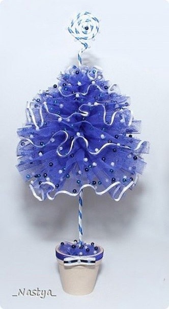 Ёлочка из фатина: мастер-класс Ёлочка из фатина: мастер-класс