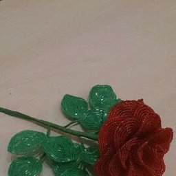 Роза из бисера