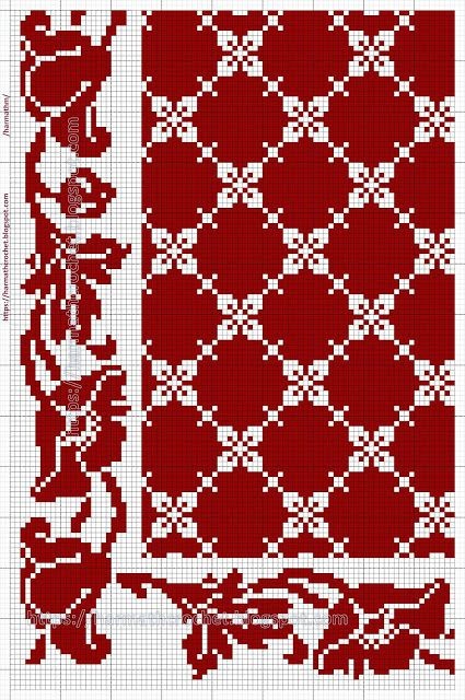 Схемы вышивки для красивых уголочков салфеток Схемы вышивки для красивых уголочков салфеток