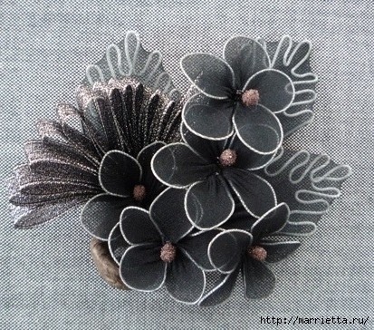 Стильные цветы из капрона Стильные цветы из капрона