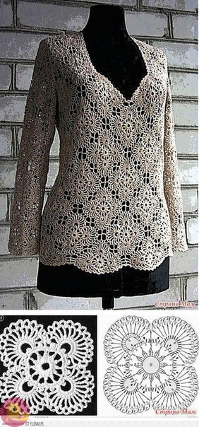 Ажурные туники, вязанные крючком: счастье к нам приходит
