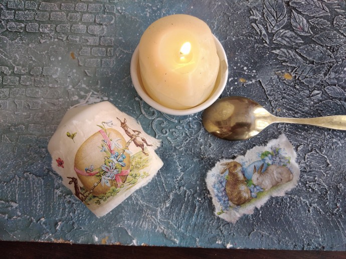 Декупаж свечей