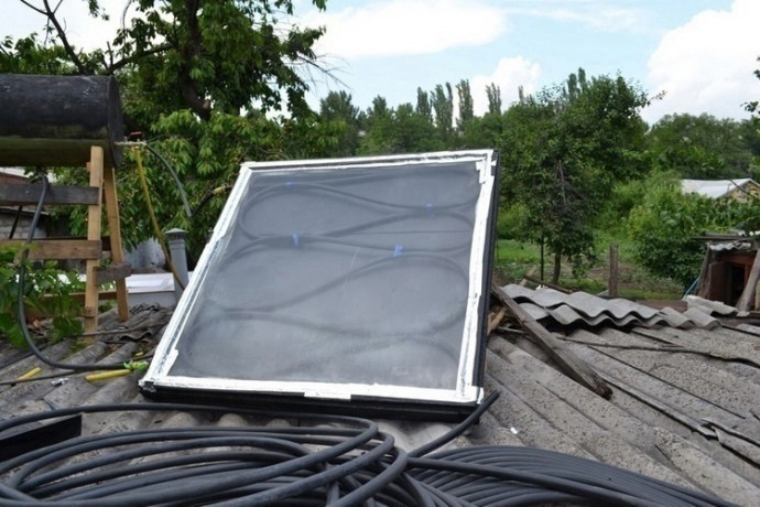 Солнечный коллектор из шланга своими руками