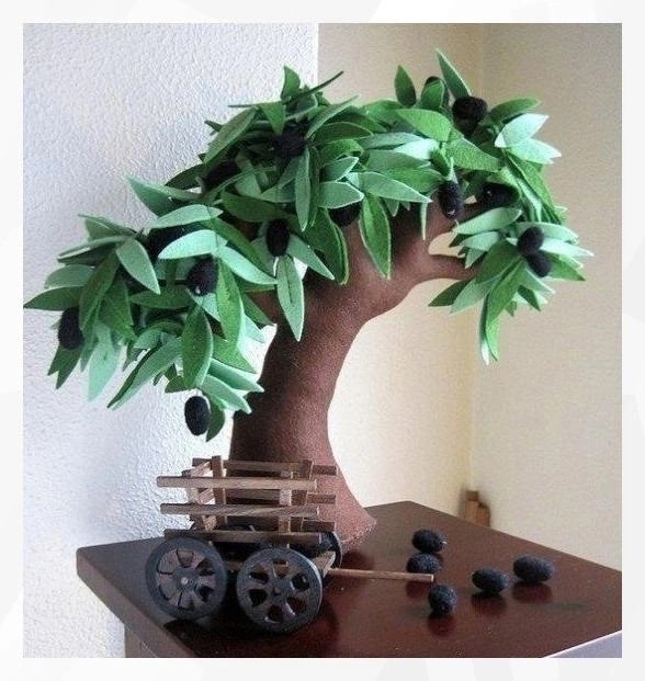 Деревья из фетра