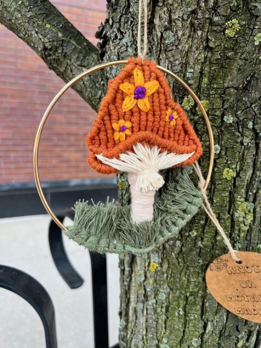 Грибочки из пряжи: идеи для творчества