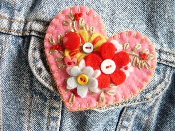 Фетровые сердечки