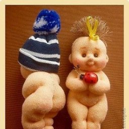 Пупс из трикотажного лоскутка: мастер-класс