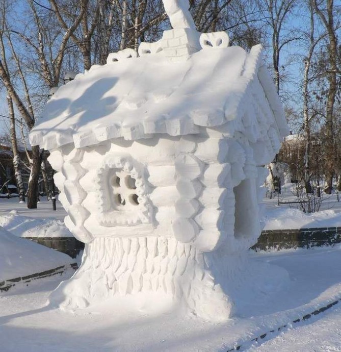 ​Скульптуры из снега