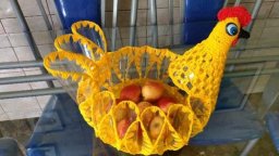 Ваза в виде курочки