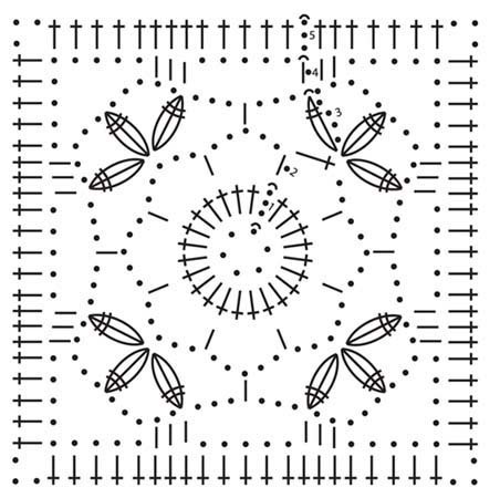 Вяжем крючком подушку из квадратных мотивов