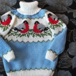 Вяжем тёплый зимний комплект со снегирями или пингвинами