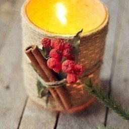 ​Ароматный подсвечник с корицей