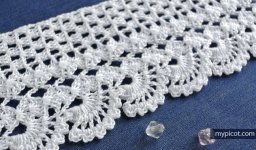 ​Ажурная кайма крючком