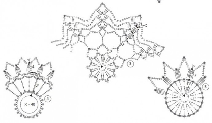 Изящные снежинки крючком