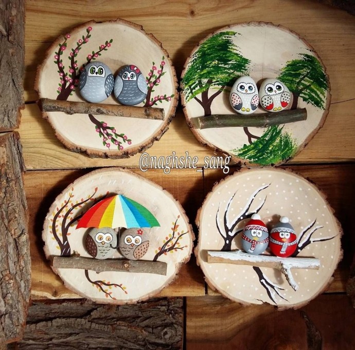 Бесподобные картины на спилах