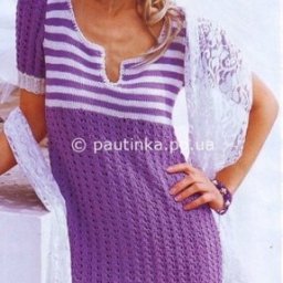 Платье спицами