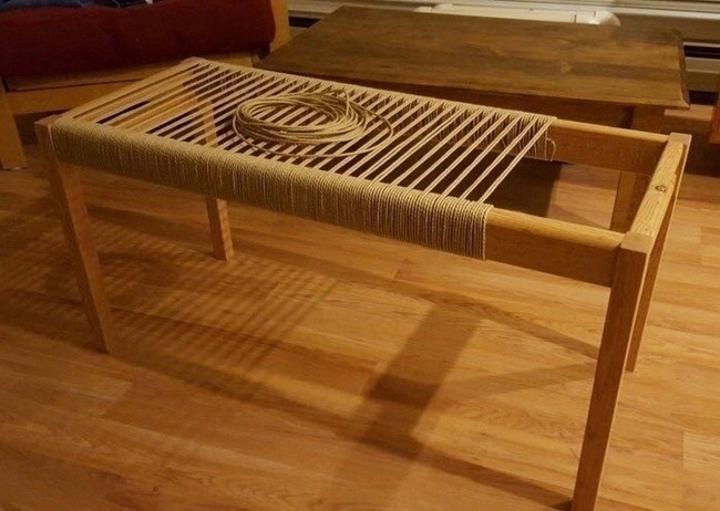 Плетеные сидения банкеток и стульев