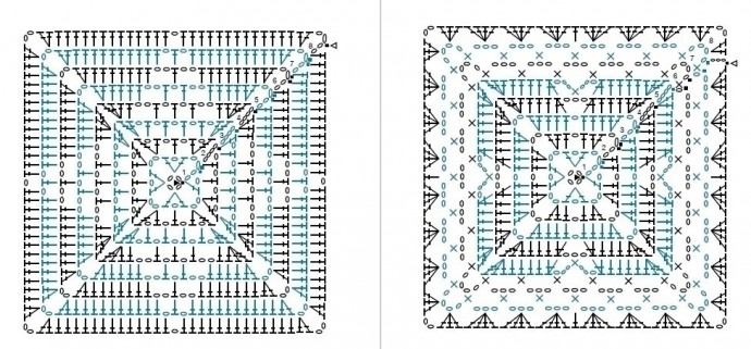 Плед из мотивов