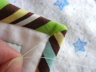 Обработка угла косой бейкой