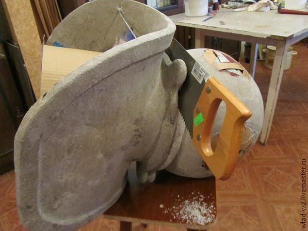 Шлем водолаза из папье-маше