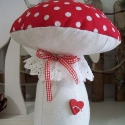 Мухомор из ткани