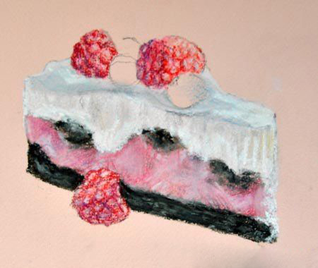 Урок рисования: кусочек торта