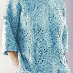 Узор с крупными листьями