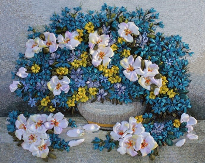 ​Восхитительные примеры вышивки лентами