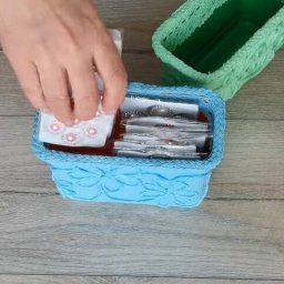 ​Красивый органайзер из пластиковой коробочки